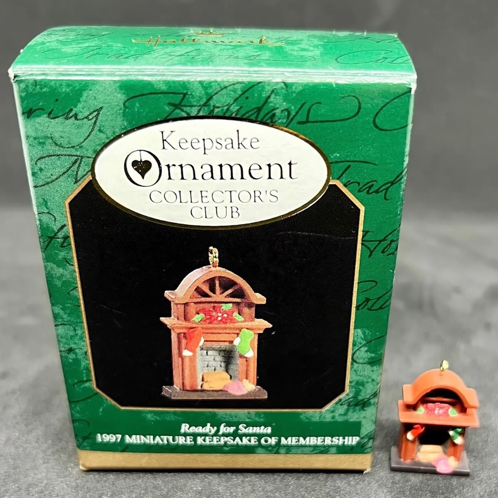 Hallmark Keepsake Ornament Collectors Club Ready For Santa 1997 Miniature...